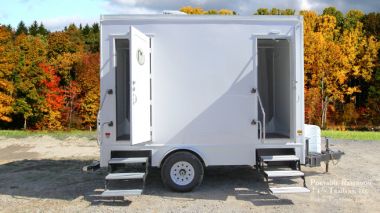 2 Station Classic Series | Shower Trailer Combo For Rent 