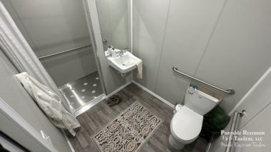 ADA + 2 Station Portable Restroom Shower Trailer Combo | Oahu Series
