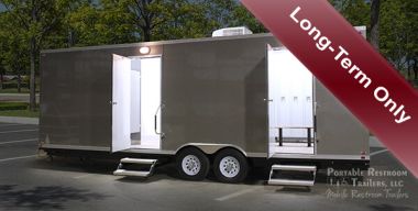 8 Station Shower Trailer Portable Restroom Locker Combo Rental | Oahu Series - Exterior