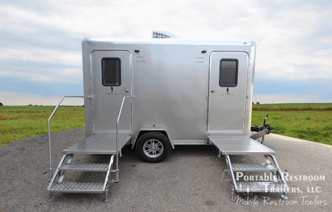 4 Station Compact Portable Restrooms Rental | Cabo Series 